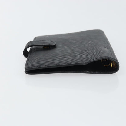 Louis Vuitton Agenda Cover Epi Leather, BLACK, LEATHER, Wallets