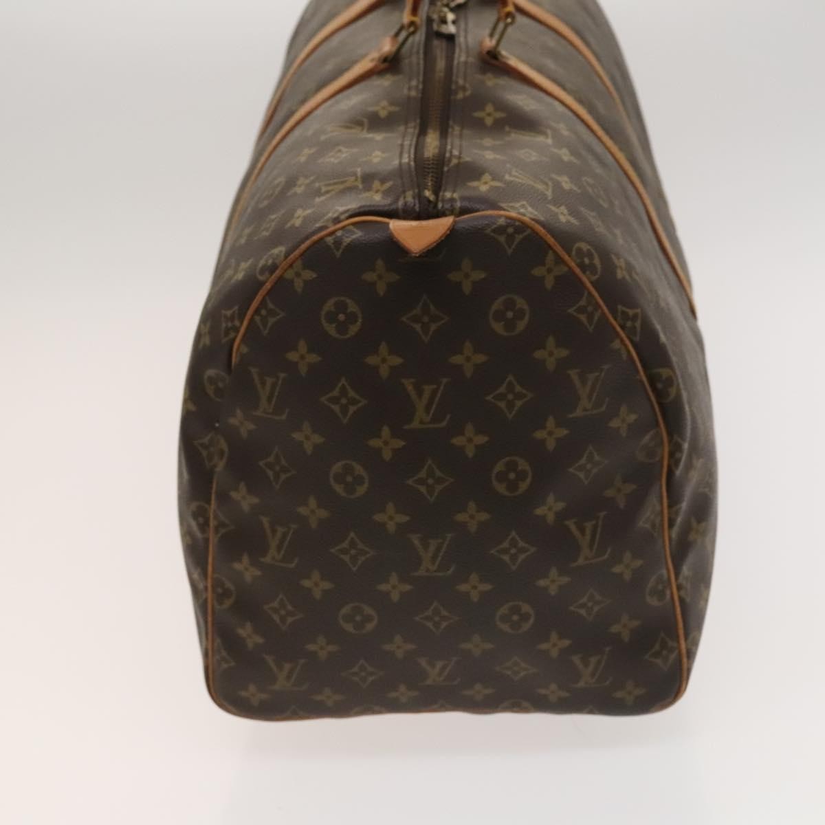 Louis Vuitton Keepall Bag Monogram Canvas, BROWN, CANVAS, Travel bag