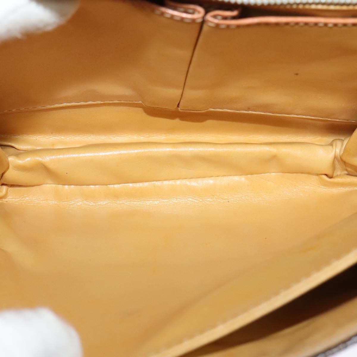 Celine Vintage Macadam Shoulder Bag Canvas and Leather, BROWN, CANVAS, Shoulder bag