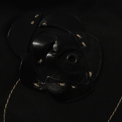 Prada Vintage Shoulder Bag Nylon and Leather, Black, Nylon, Shoulder Bag