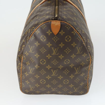 Louis Vuitton Keepall Bag Monogram Canvas, BROWN, CANVAS, Travel bag