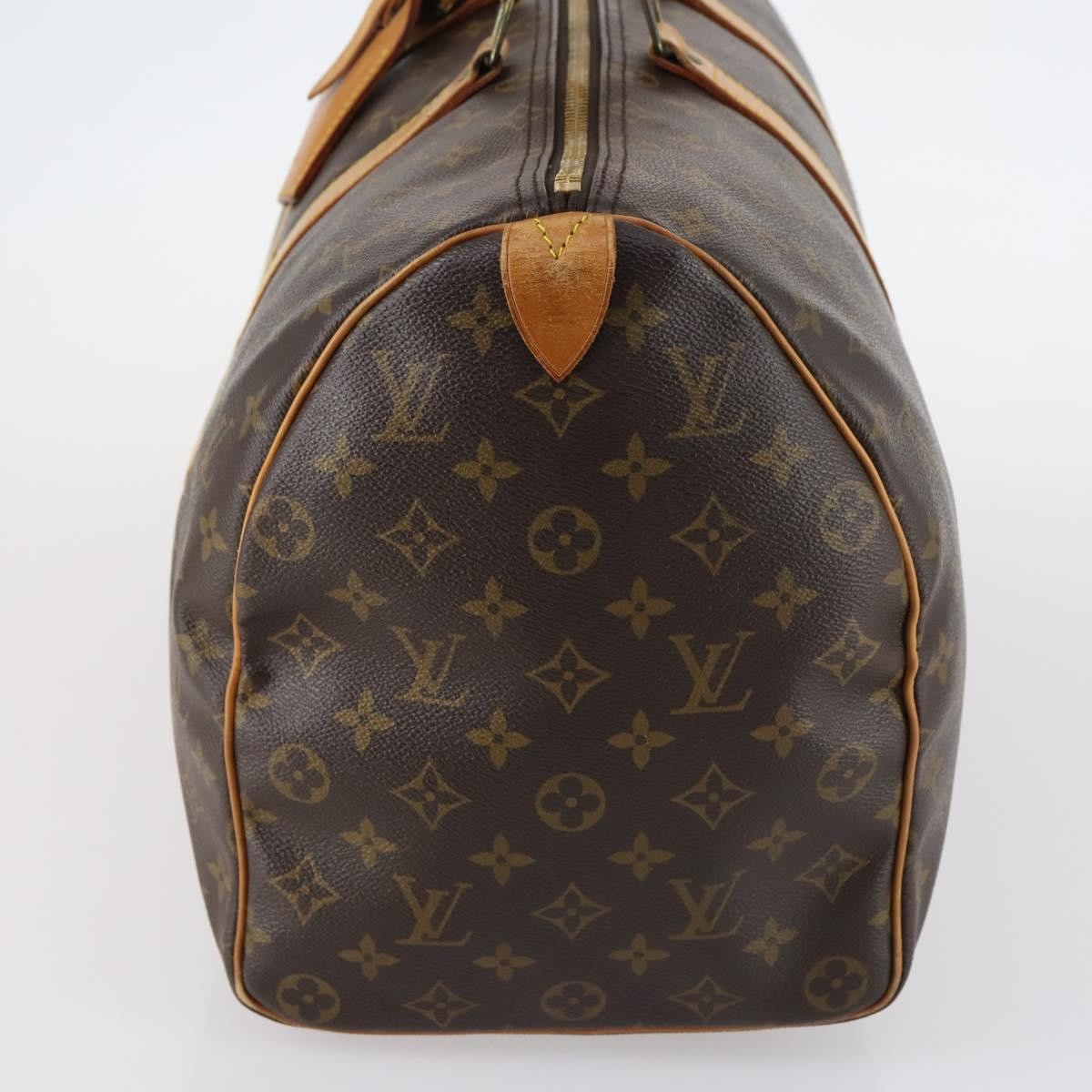 Louis Vuitton Keepall Bag Monogram Canvas, BROWN, CANVAS, Travel bag