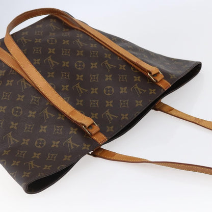 Louis Vuitton Shopping Sac Handbag Monogram Canvas, BROWN, CANVAS, Tote bag