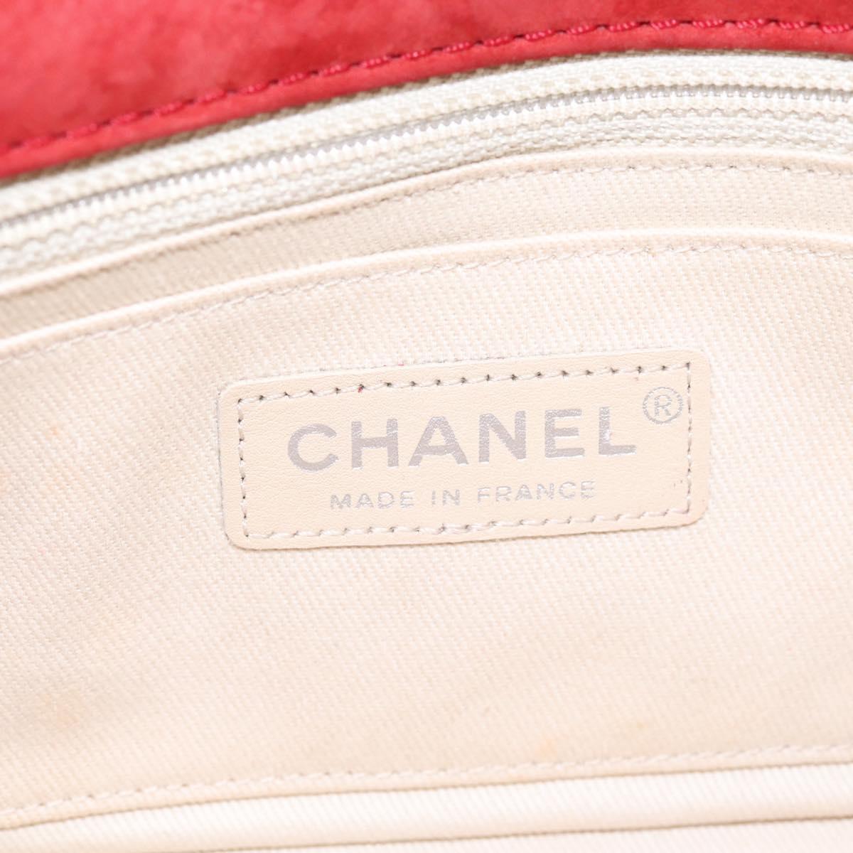 Chanel Natural Beauty Flap Bag Suede, RED, SUEDE, Shoulder bag