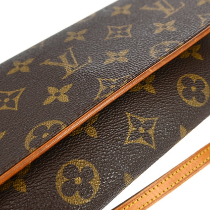 Louis Vuitton Twin Handbag Monogram Canvas, BROWN, CANVAS, Clutche & pouche