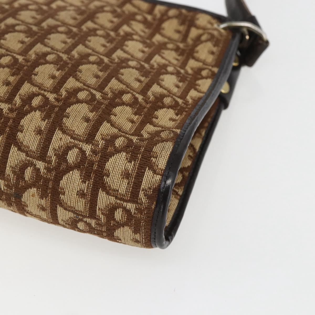 Christian Dior Vintage CD trotter Shoulder bag Canvas, BEIGE, CANVAS, Shoulder bag
