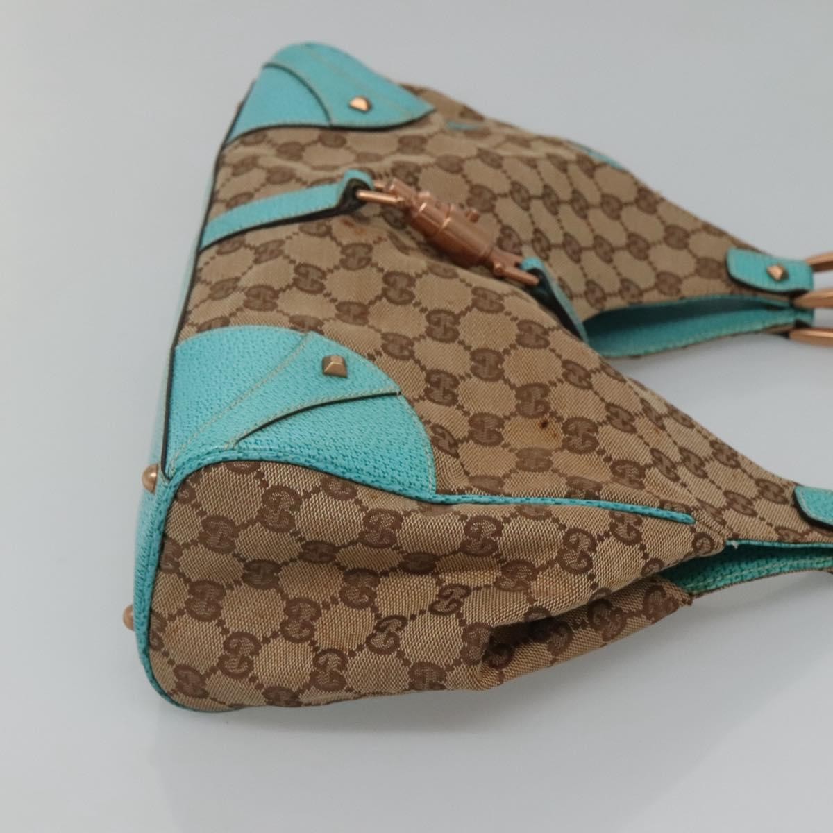 Gucci Joy Bardot Hobo GG Canvas, BEIGE, CANVAS, Handbag