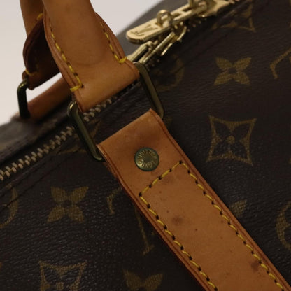 Louis Vuitton Keepall Bag Monogram Canvas, BROWN, CANVAS, Travel bag