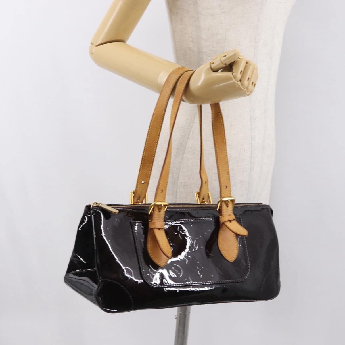 Louis Vuitton Rosewood Avenue Handbag Monogram Vernis, BURGUNDY, PATENT_LEATHER, Handbag