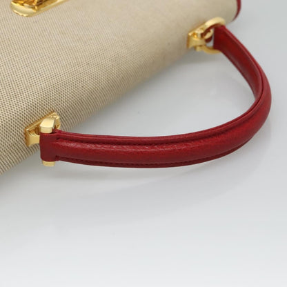 Bally Handbag Canvas, BEIGE, CANVAS, Handbag