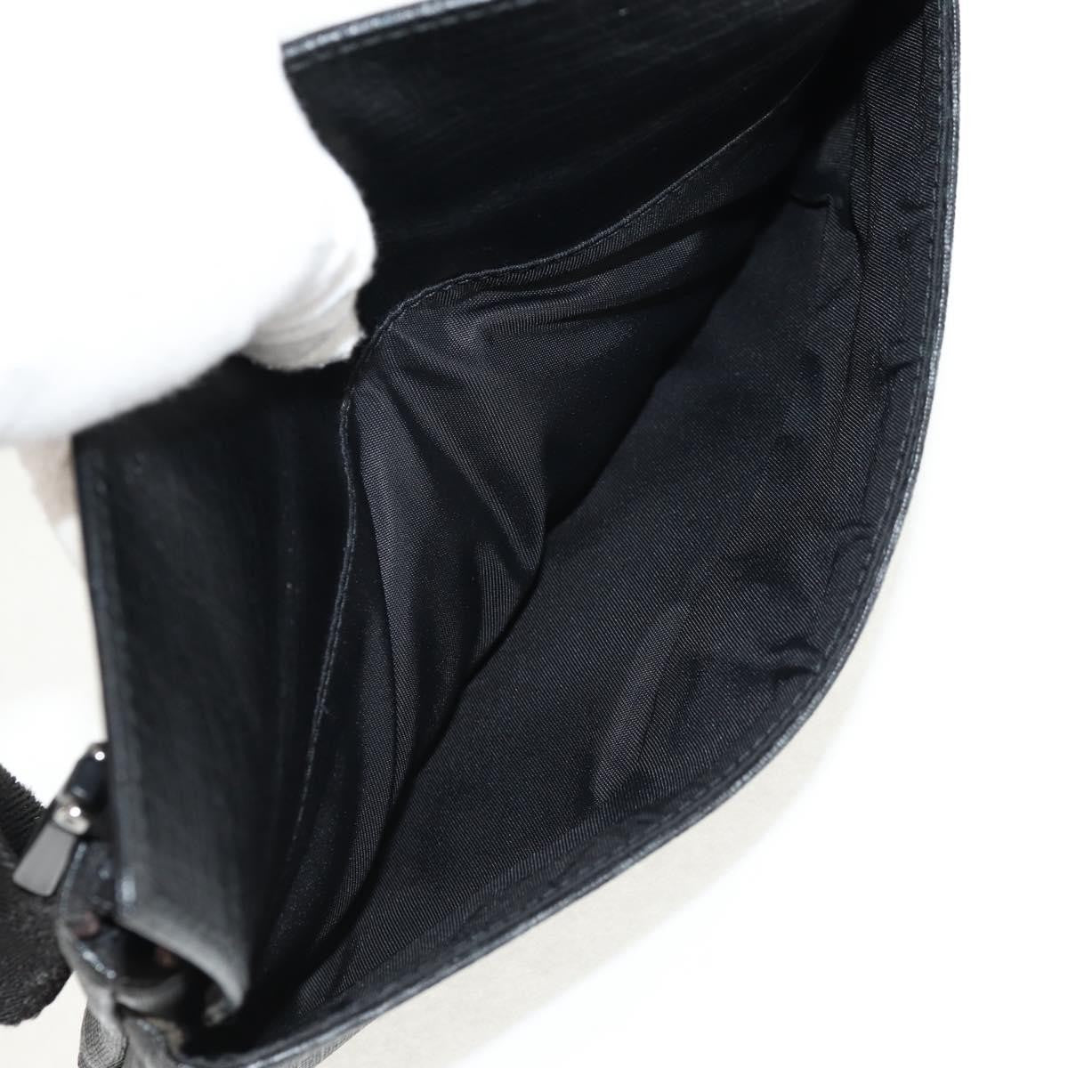 Gucci Waist Bag GG Coated Canvas, BLACK, CANVAS, Shoulder bag