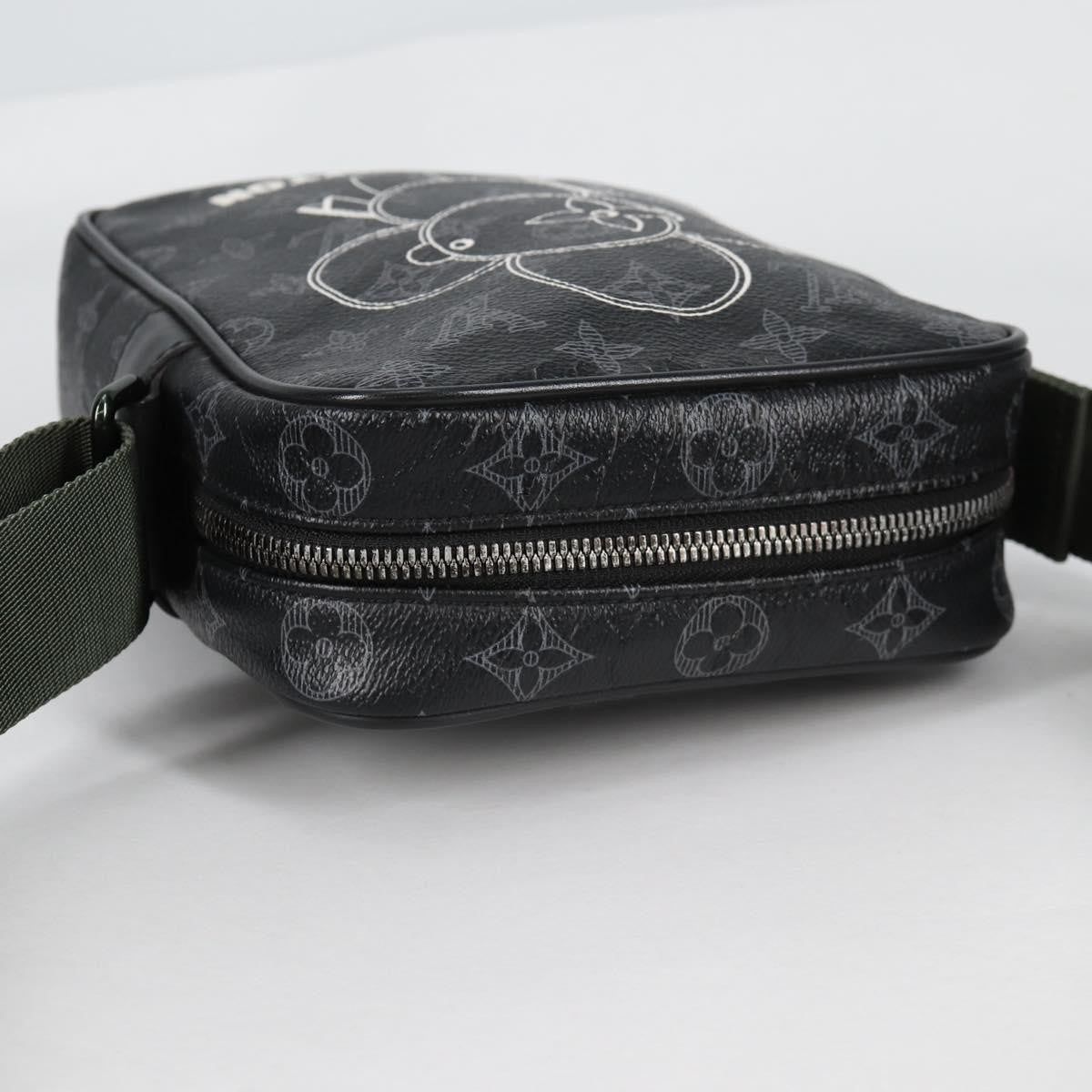 Louis Vuitton Danube Handbag Limited Edition Vivienne Monogram Eclipse, BLACK, CANVAS, Handbag