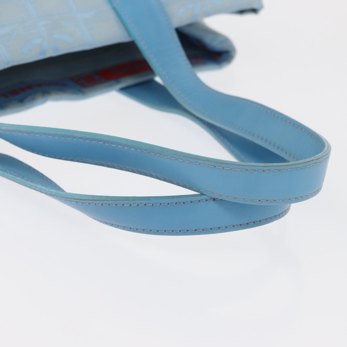 Chanel Travel Line Tote Nylon, BLUE, NYLON, Tote bag