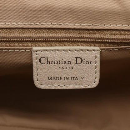 Christian Dior Vintage Trotter Romantique Zip Satchel Diorissimo Coated Canvas, BEIGE, CANVAS, Tote bag