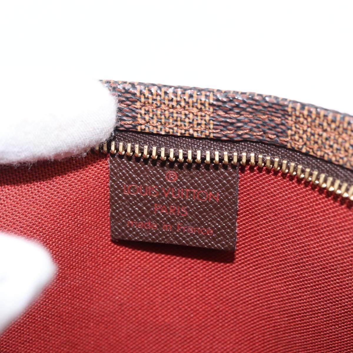 Louis Vuitton Trousse Make Up Bag Damier, BROWN, CANVAS, Clutche & pouche