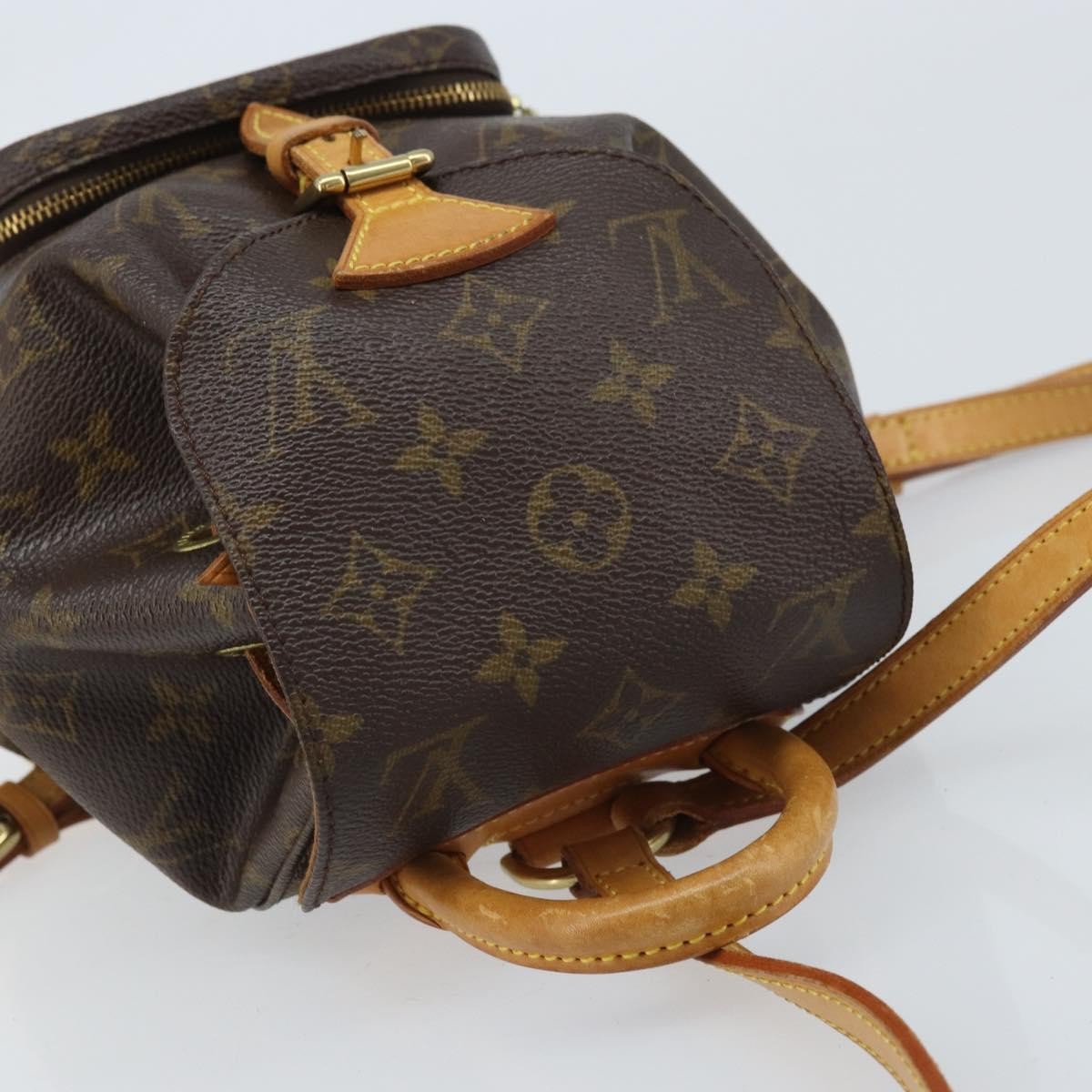 Louis Vuitton Vintage Montsouris Backpack Monogram Canvas, Brown, Canvas, Handbag