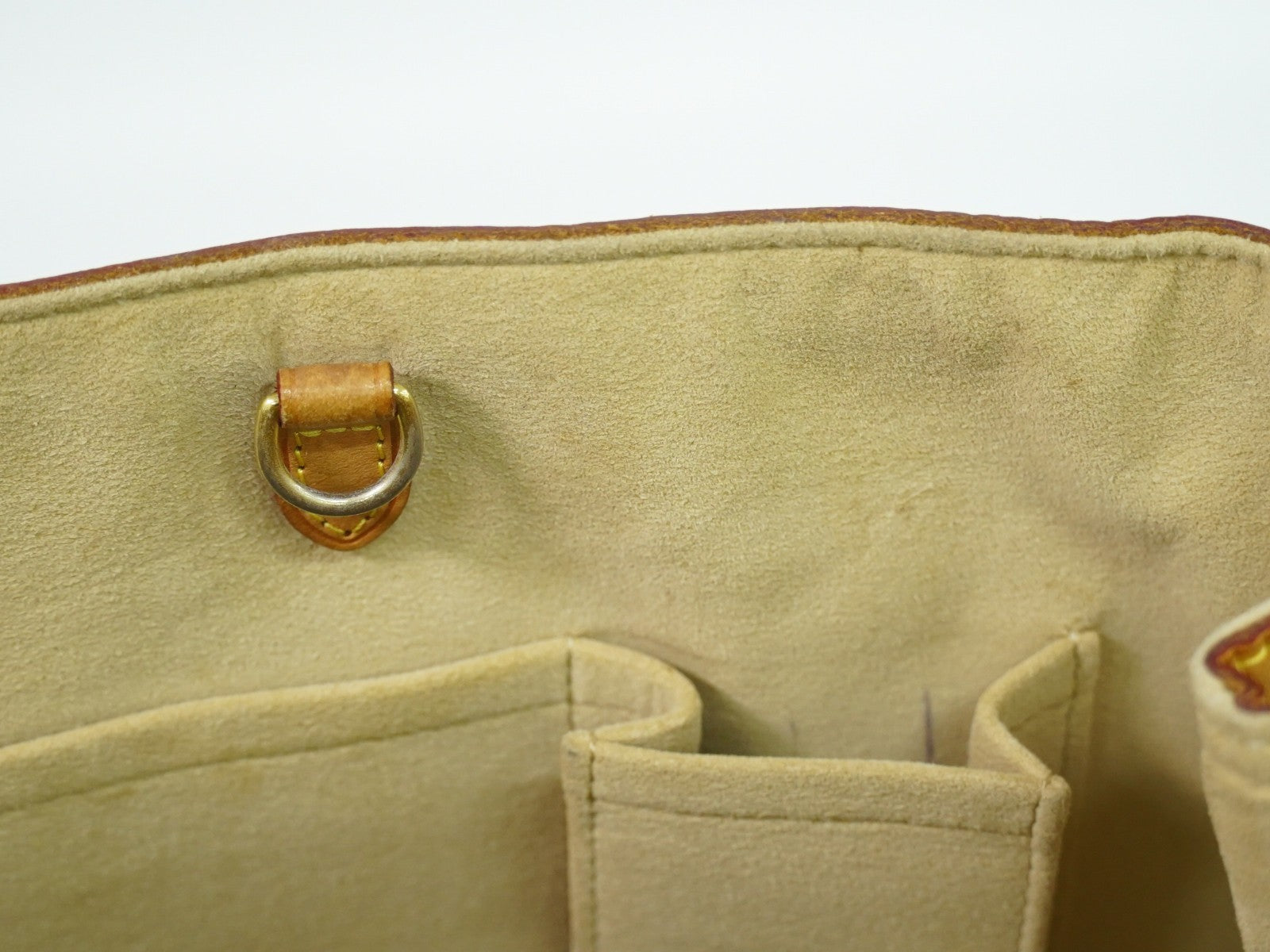 Louis Vuitton Hampstead Handbag Damier, WHITE, CANVAS, Tote bag