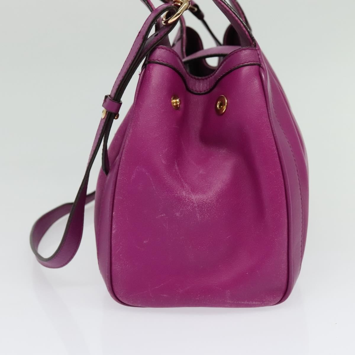 Salvatore Ferragamo Annabell Tote Leather, PURPLE, LEATHER, Handbag