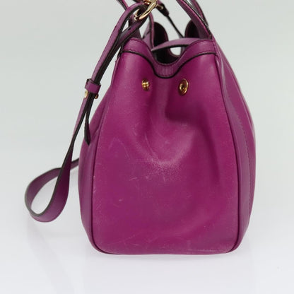 Salvatore Ferragamo Annabell Tote Leather, PURPLE, LEATHER, Handbag