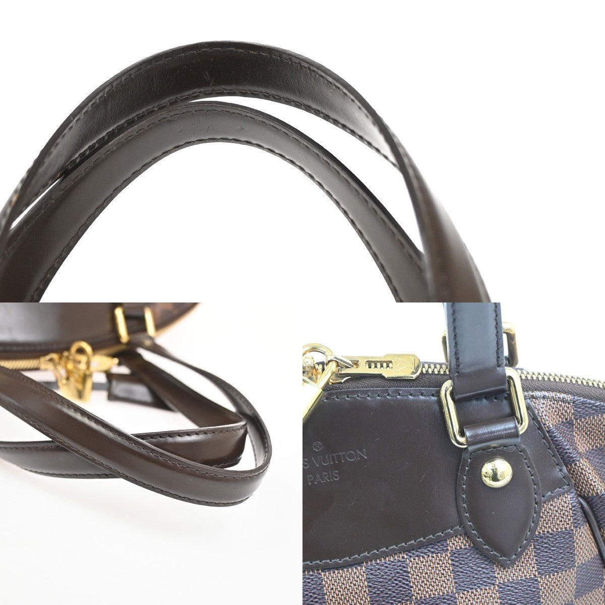 Louis Vuitton Verona Handbag Damier, BROWN, CANVAS, Shoulder bag
