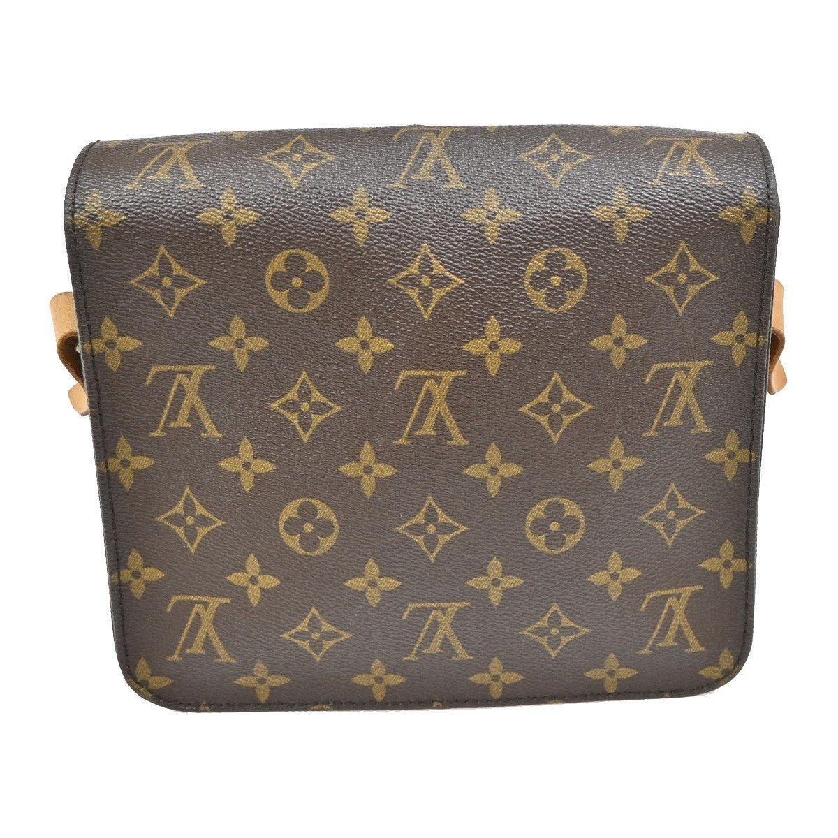 Louis Vuitton Cartouchiere Handbag Monogram Canvas, BROWN, LEATHER, Crossbody bag