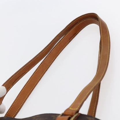Louis Vuitton Shopping Sac Handbag Monogram Canvas, BROWN, CANVAS, Tote bag
