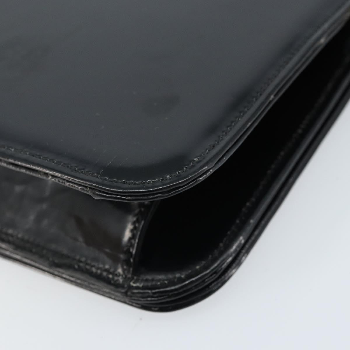 Chanel Wallet on Chain Quilted Patent, Black, Patent Leather, Shoulder Bag