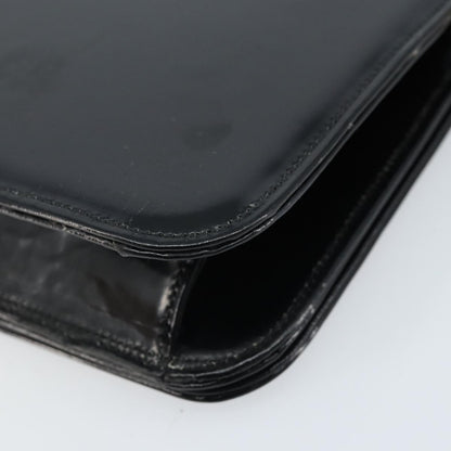Chanel Wallet on Chain Quilted Patent, Black, Patent Leather, Shoulder Bag