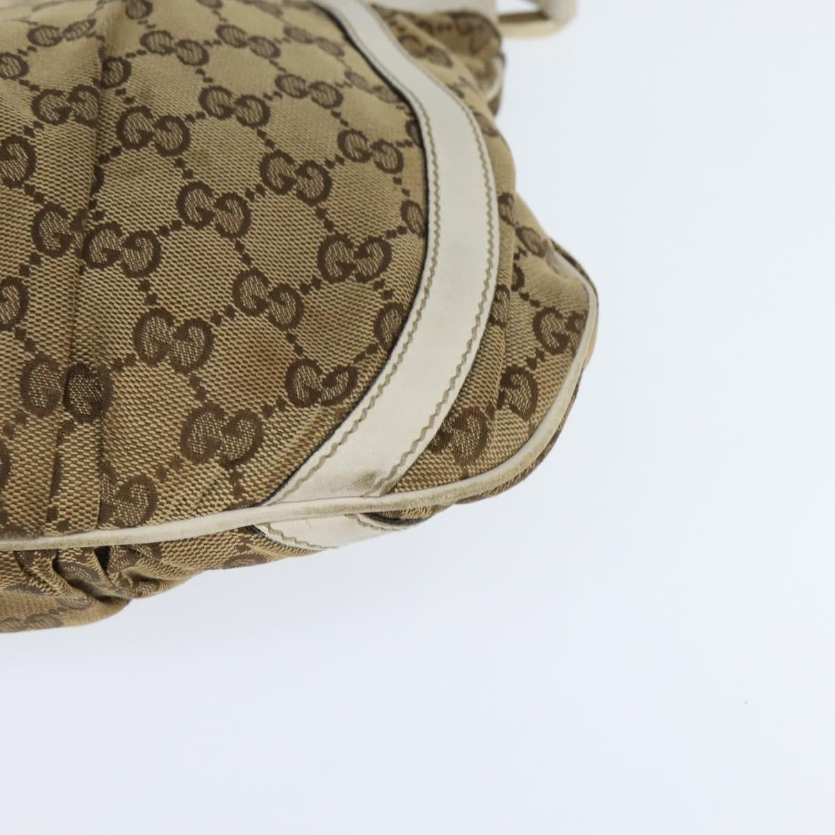 Gucci D Ring Messenger Bag GG Canvas, BEIGE, CANVAS, Shoulder bag