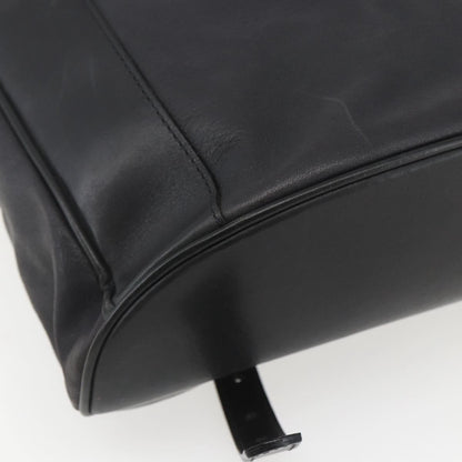Bally Vintage Backpack Leather, Black, Leather, Backpack