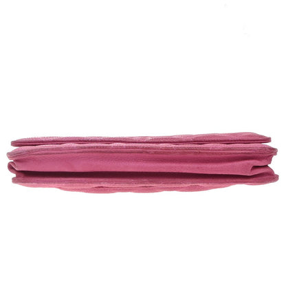 Chanel Wallet on Chain Quilted Grained Calfskin, PINK, LEATHER, Clutche & pouche