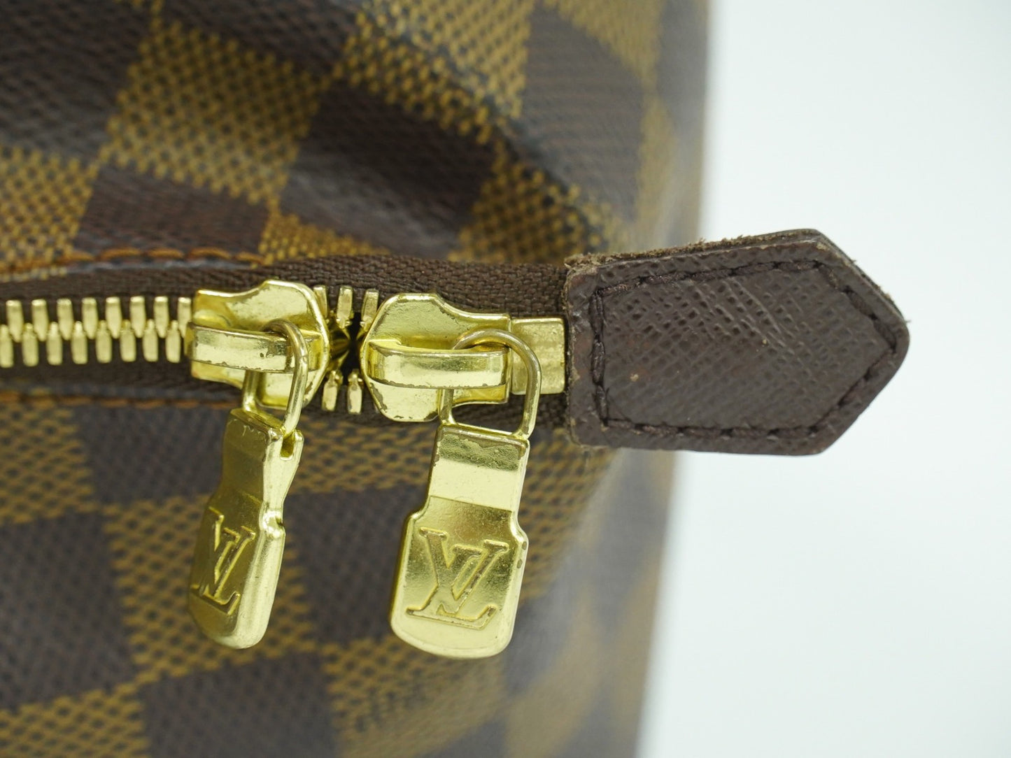 Louis Vuitton Belem Handbag Damier, BROWN, CANVAS, Shoulder bag