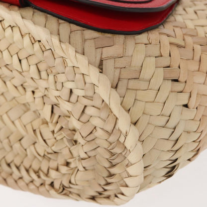 Chloe Marcie Basket Bag Raffia, BEIGE, WICKER, Handbag