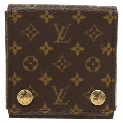 Louis Vuitton CASE JEWELRY BOX Canvas, BROWN, CANVAS, Wallets