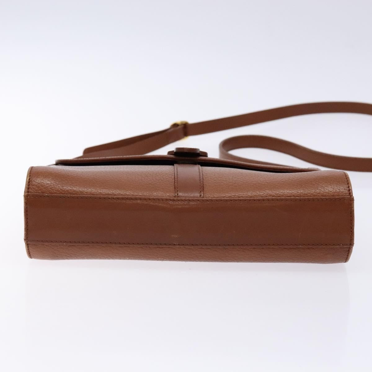 Burberry Flap Shoulder Bag Leather, BROWN, LEATHER, Shoulder bag