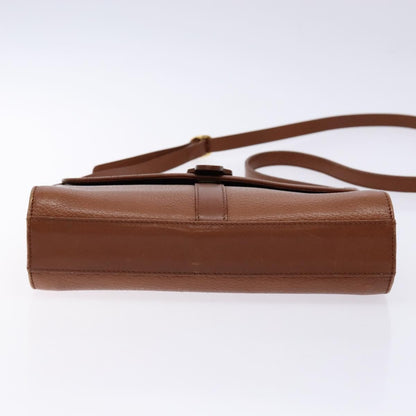Burberry Flap Shoulder Bag Leather, BROWN, LEATHER, Shoulder bag