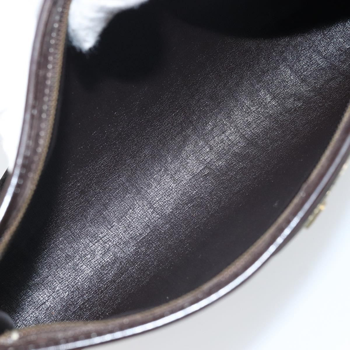 Christian Dior Vintage Trotter Shoulder Bag Canvas, BEIGE, CANVAS, Shoulder bag