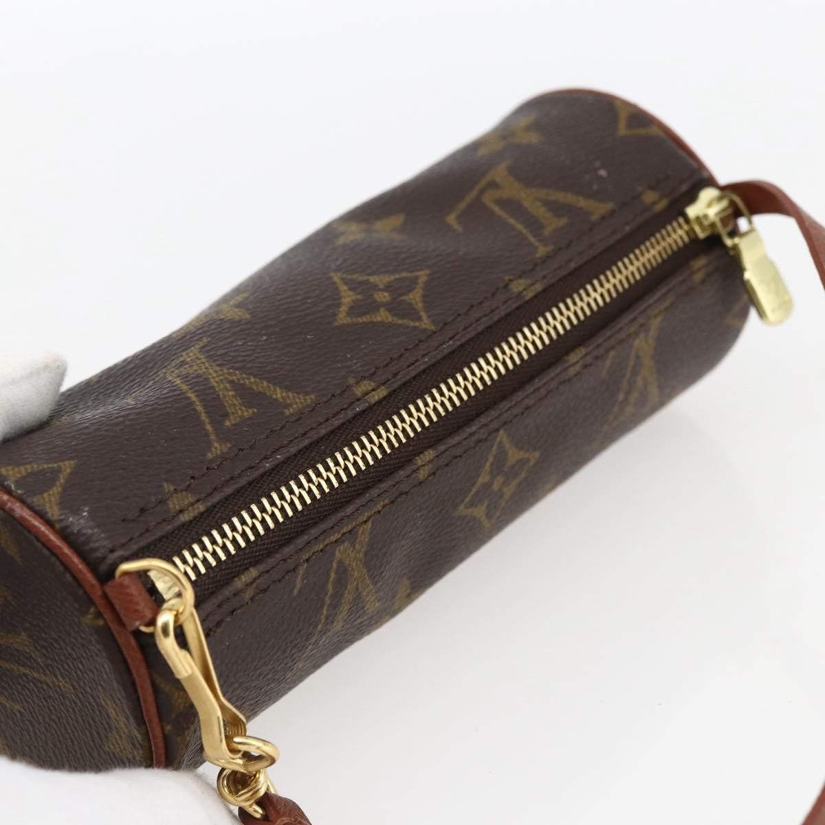 Louis Vuitton Papillon Pochette Monogram Canvas, BROWN, CANVAS, Clutche & pouche