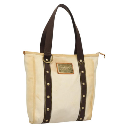 Louis Vuitton Antigua Tote Canvas, WHITE, CANVAS, Tote bag