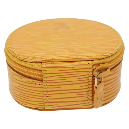 Louis Vuitton Ecrin Bijoux Pouch Epi Leather, YELLOW, LEATHER, Clutche & pouche