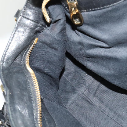 Chloe Ethel Handbag Leather, BLACK, LEATHER, Handbag