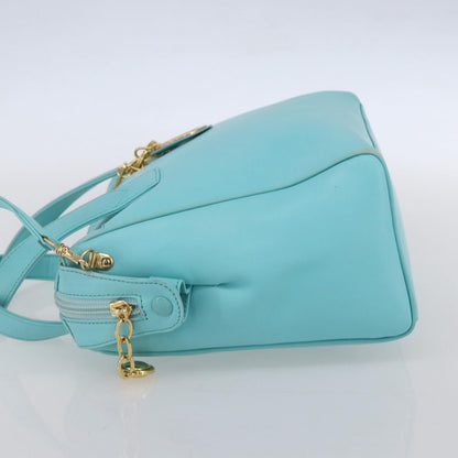 Christian Dior Vintage Handbag Leather, BLUE, LEATHER, Handbag