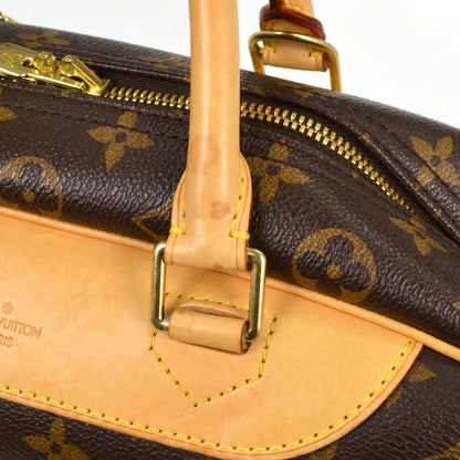 Louis Vuitton Deauville Handbag Monogram Canvas, BROWN, CANVAS, Handbag
