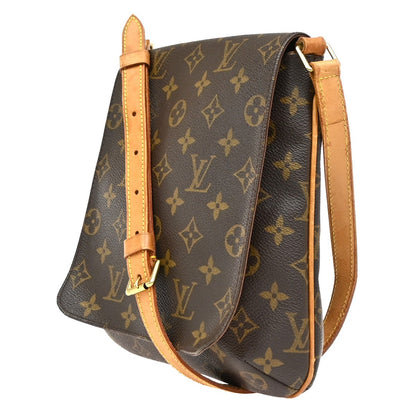 Louis Vuitton Musette Salsa Handbag Monogram Canvas, BROWN, CANVAS, Shoulder bag