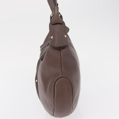 Salvatore Ferragamo Vala Handbag Leather, BROWN, LEATHER, Handbag