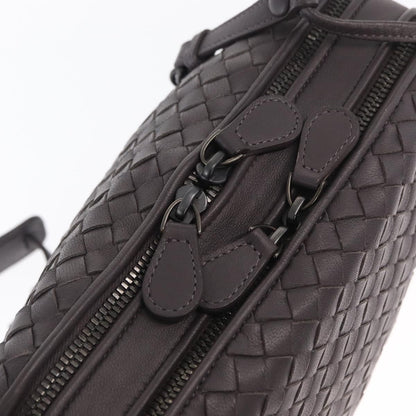 Bottega Veneta Nodini Crossbody Bag Intrecciato Nappa, BROWN, LEATHER, Shoulder bag