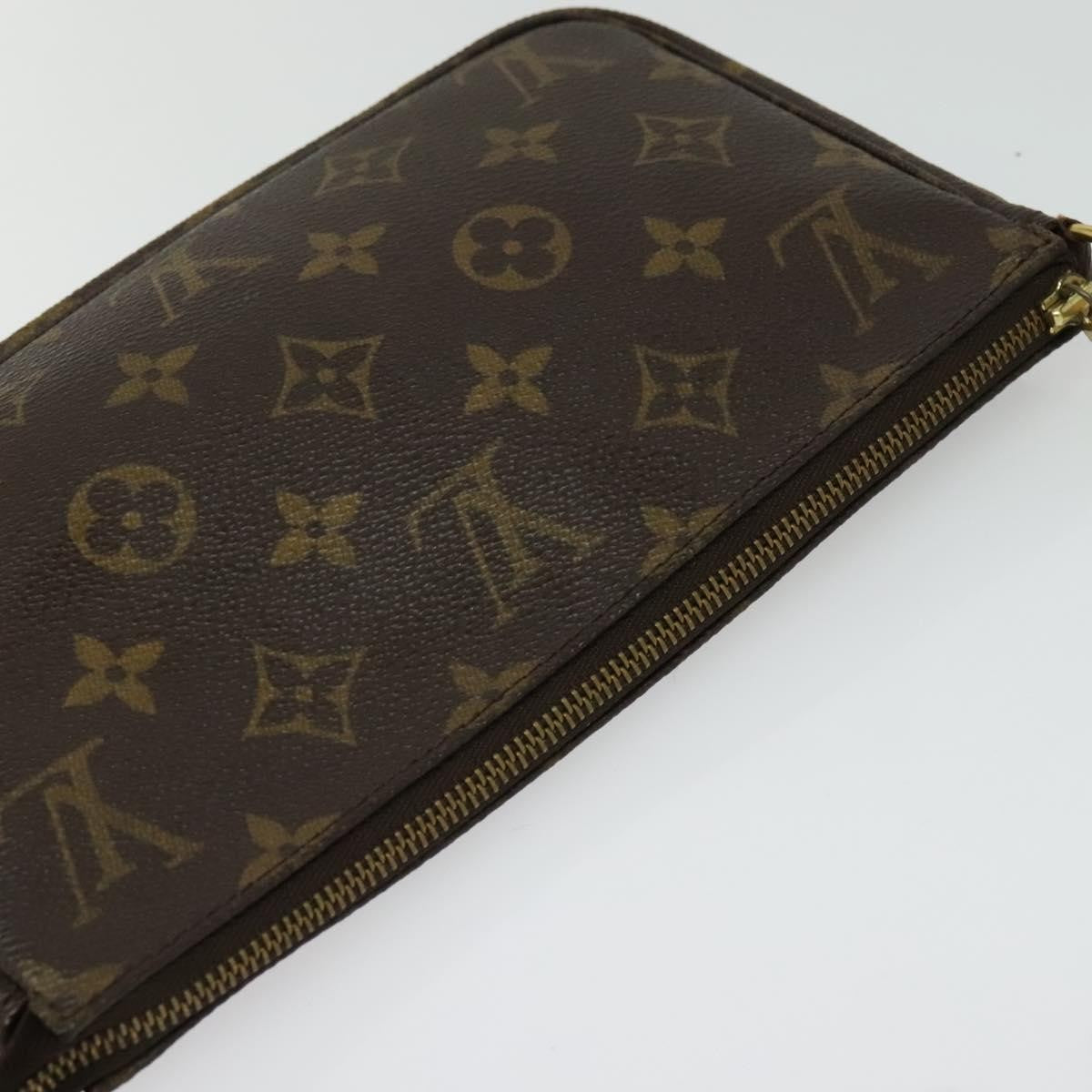 Louis Vuitton Pochette Accessoires NM Monogram Canvas, BROWN, CANVAS, Clutche & pouche