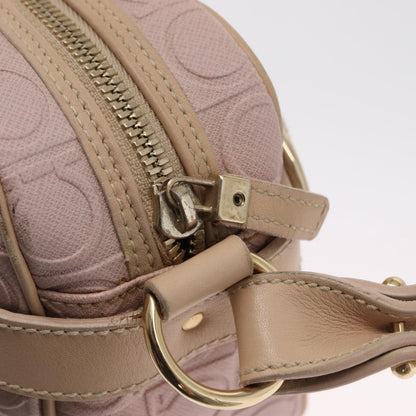 Salvatore Ferragamo Gancini Shoulder Bag Leather, PINK, LEATHER, Shoulder bag