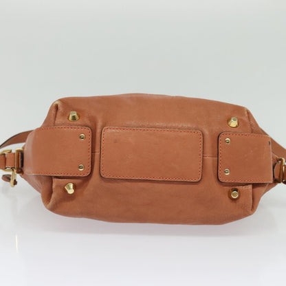 Chloe Angie Tote Leather, PINK, LEATHER, Tote bag