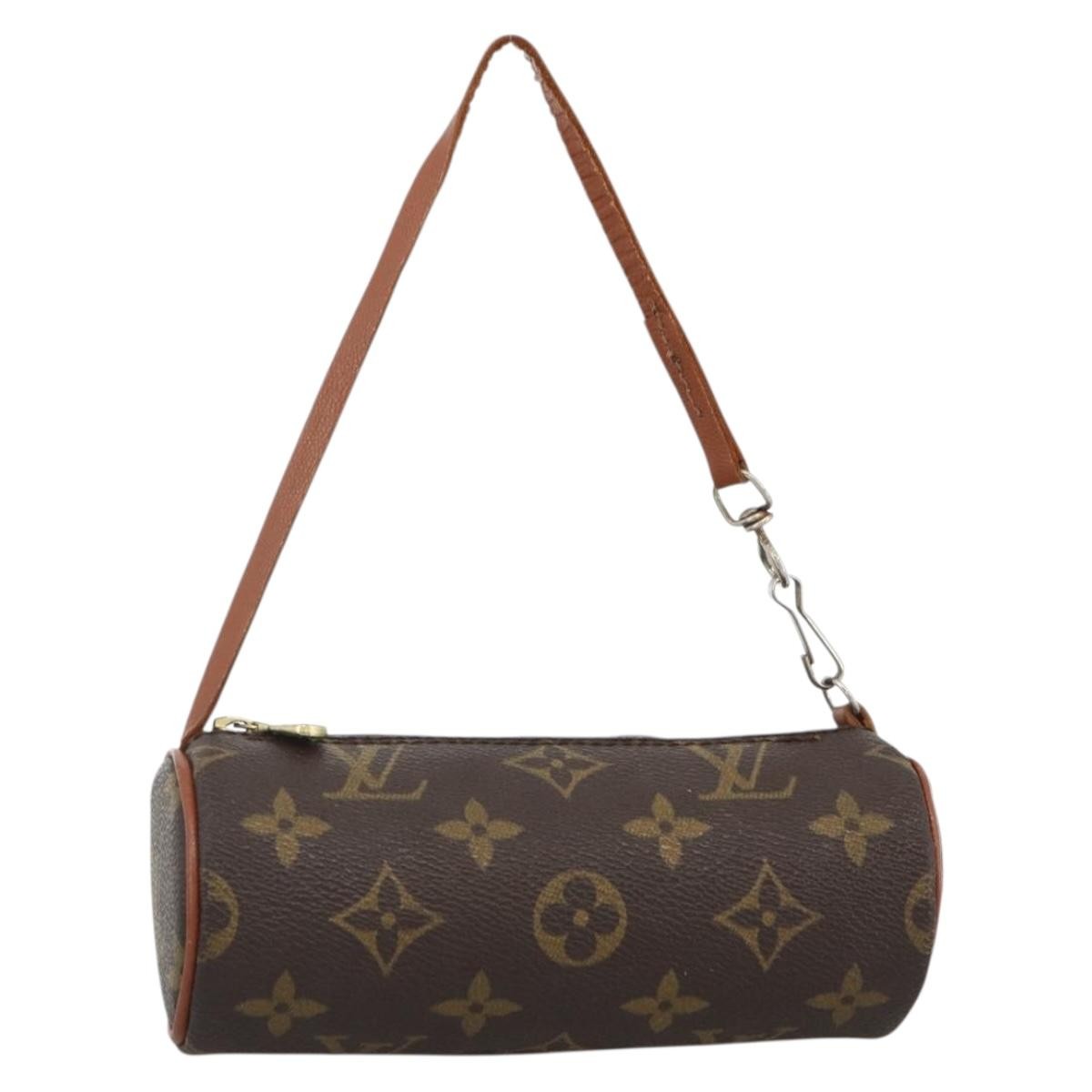 Louis Vuitton Papillon Pochette Monogram Canvas, BROWN, CANVAS, Clutche & pouche